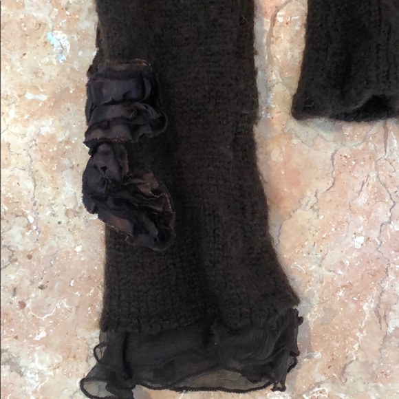 Brown Rabbit Fur Trim HAZEL JACKET SIZE M - Picture 4 of 8